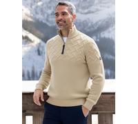 LERROS Herren-Troyer mit Jacquardmuster - Tender Beige Melange XXL