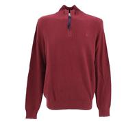LERROS, Herren Troyer Pullover Pulli Mock Zip Feiner Jaquardstrick Weinrot XXL