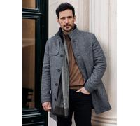 LERROS Herren-Wollmantel mit herausnehmbaren Westeneinsatz - Basalt Grey 54