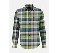 LERROS Herrenhemd in Karo-Flanellqualität - Light Ivy Green 5XL