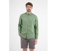 LERROS Herrenhemd in Leinen-Baumwoll-Blend - Sage Green L