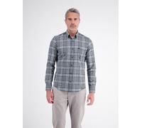 LERROS Herrenhemd mit Karomuster aus weichem Baumwollmix - Classic Navy XL