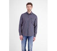 LERROS Herrenhemd mit Längsstreifen aus pflegeleichtem Mischgewebe - Classic Navy XXXL