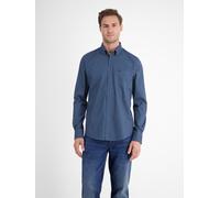 LERROS Herrenhemd mit Ornamentmuster - Storm Blue S