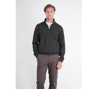 Sweatshirt LERROS "SELA", Herren, Gr. M, schwarz (anthrazit), Sweatware, Obermaterial: 90% Baumwolle, 10% Polyester, normal hüftbedeckend, Rundhals, Bündchen, Sweatshirts Sweatshirt, mit Troyer-Reißve