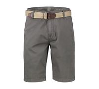 Lerros Chino-Bermuda – Bequem mit Gürtel und Minimalprint – Dark Graphite Gr. 31 – 98% Baumwolle
