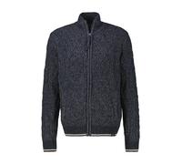 Strickjacke LERROS, Herren, Gr. 3XL, classic navy, Strick, Obermaterial: 100% Baumwolle, Strukturmuster, regular fit normal, ohne Ausschnitt, Rippbündchen, Strickjacken Strickjacke, mit Strukturmuster