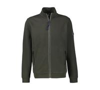 Sweatjacke LERROS "LERROS Sweatjacke in weicher Strukturqualität", Herren, Gr. XXXL, nordic olive, 90% Baumwolle, 10% Polyester, Sweatjacken (69884242-XXXL) nordic olive