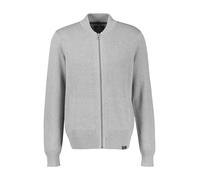 LERROS Strickjacke aus Baumwollstrick mit dezent flachem Kragen - Platinum Grey Melange XXL
