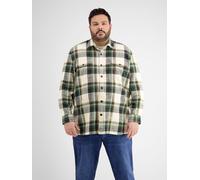 LERROS Karierte Hemdjacke - Fog White 6XL