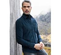 LERROS Kariertes Cordhemd - robuste Struktur für jeden Tag - Classic Navy XXXL