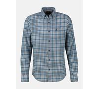 LERROS Kariertes Flanellhemd in Übergrössen - Storm Blue 5XL