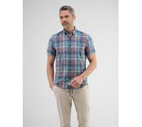 LERROS Kariertes Kurzarmhemd - Mid Storm Blue S