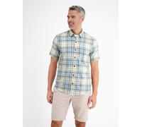 LERROS Karohemd aus sommerlichem Strukturgewebe - Coastal Blue S