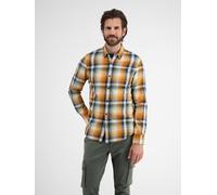 LERROS Karohemd aus weicher Twillqualität, kariert - Pumpkin Orange S
