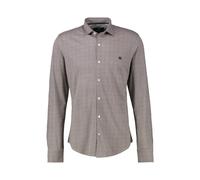 LERROS Übergrössen-Hemd mit Minimal-Karomuster - Light Coffee 4XL