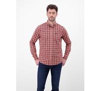 LERROS Karohemd mit Button-Down-Kragen aus 100% Baumwolle - Vivid Red XL