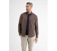 LERROS Karohemd mit Dobby-Struktur - Hazel Brown S