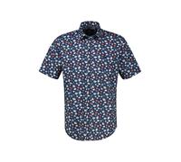 LERROS Floral bedrucktes Halbarmhemd, 100 % Baumwolle - Classic Navy L