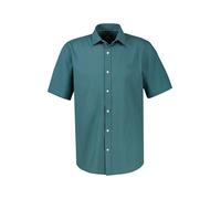 Kurzarmhemd LERROS "Kurzarmhemd im Knitterlook", Herren, Gr. 3XL, Normalgrößen, soft teal, 99% Baumwolle, 1% Elasthan, Hemden (82030055-XXXL) soft teal