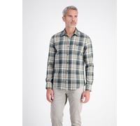 LERROS Klassisches Karohemd aus reiner Baumwolle mit Waffelstruktur - Cedar Green S