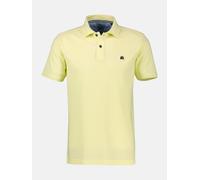 Poloshirt LERROS, Herren, Gr. XXL, lemon water, Single Jersey, Obermaterial: 60% Baumwolle, 40% Polyester, unifarben, normal hüftbedeckend, Rundhals, Shirts, mit Logo-Stickerei, kurzarm (92954047-XXL)
