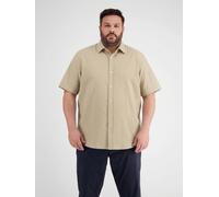 LERROS Knitterlook-Hemd mit Stretch - Große Größen - Gravel Beige 3XL