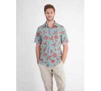 LERROS Kurzarmhemd mit floralem Print - Coastal Sea Blue S