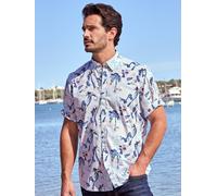 LERROS Kurzarmhemd mit grafischem Druck - White M