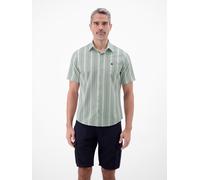 LERROS Kurzarmhemd mit modischen Streifen aus reiner Baumwolle - Bay Green XL