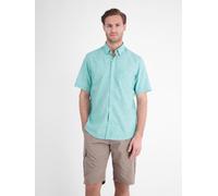 LERROS Kurzarmhemd, unifarben aus pflegeleichtem Materialmix - Reef Blue XXXL