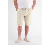 Chinoshorts LERROS "Kurze Chino aus Baumwollmix in großen Größen", Herren, Gr. 48, beige (bone weiß), 74% Baumwolle, 24% Polyester, 2% Elasthan, Hosen Chinoshorts (47685707-48) bone weiß