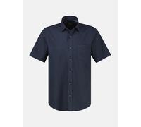 LERROS Lässiges Kurzarmhemd mit Streifenstruktur, große Größen - Classic Navy 4XL
