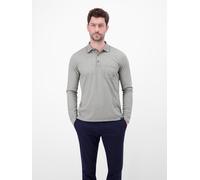 LERROS Langarm Polo mit Brusttasche aus Baumwollmix - Basalt Grey XXL