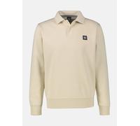 LERROS Langarm-Poloshirt in Übergrössen - Foam White 6XL