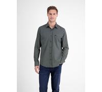 LERROS Langarmhemd Herren Regular Fit Baumwolle blau, L