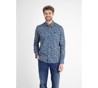 LERROS Langarmhemd Herren Regular Fit Baumwolle blau, XXL