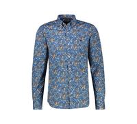 LERROS Herrenhemd FLOWERS in Übergrössen - Storm Blue 3XL