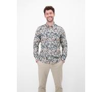 LERROS Langarmhemd mit floralem Alloverprint - White M