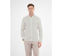 LERROS Herrenhemd in Leinen-Baumwoll-Blend - White S