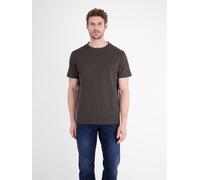 LERROS Legeres T-Shirt mit Rundkragen aus reiner Baumwolle - Timber Brown M