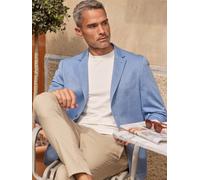 LERROS Leichter Jersey-Blazer mit bedrucktem Futter - Mid Storm Blue 58