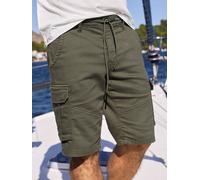 LERROS Maskuline Cargo-Bermuda mit Tunnelzug und Gürtelschlaufen - Nordic Olive 30