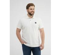 LERROS Maskulines Poloshirt mit griffiger Struktur in großen Größen - Broken White 3XL