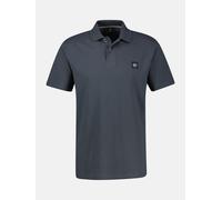 LERROS Maskulines Poloshirt mit griffiger Struktur in großen Größen - Lava Grey 5XL