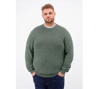 LERROS Minimalistischer Strickpullover mit O-Neck in großen Größen - Cedar Green 5XL