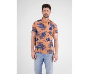 LERROS Modisches Poloshirt, sommerlich gemustert - Pale Papaya XXL