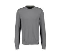 LERROS Strickpullover in klassischer Optik, dunkelgrau-meliert