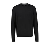 Strickpullover LERROS, Herren, Gr. M, platinum grau melange, Strick, Obermaterial: 88% Schurwolle, 12% Kaschmir, meliert, regular fit normal, Rundhals, Rippbündchen, Pullover, mit Logo Stickerei (7852