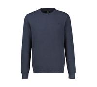 Strickpullover LERROS, Herren, Gr. XXL, classic navy, Strick, Obermaterial: 100% Baumwolle, unifarben, regular fit normal, Rundhals, Rippbündchen, Pullover, mit Logo Stickerei (63679646-XXL) classic n